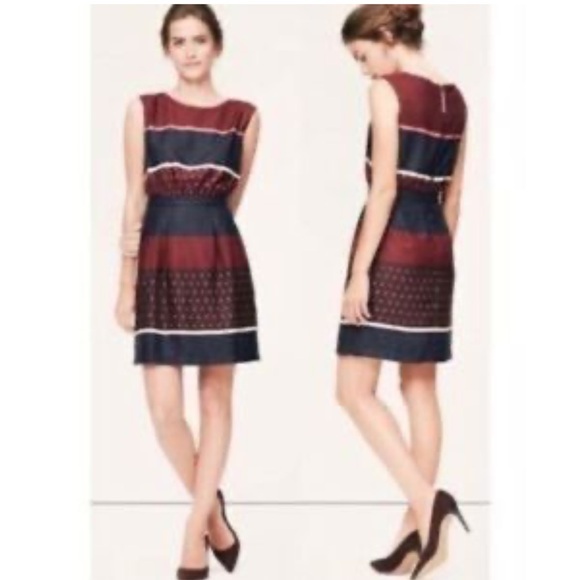 LOFT Sheath Dress Size 2 Petite - Picture 2 of 14